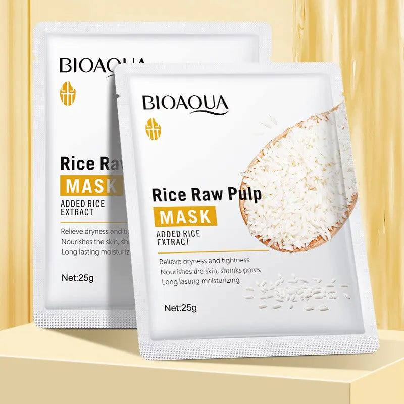 Bioaqua Face Care Sheet Masks Rice Nourishing Moisturizing