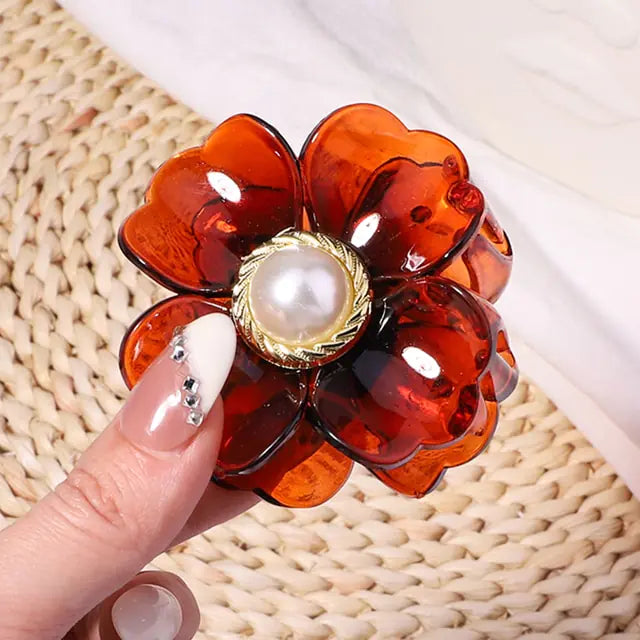 Flower Shape Hair Claw Clip