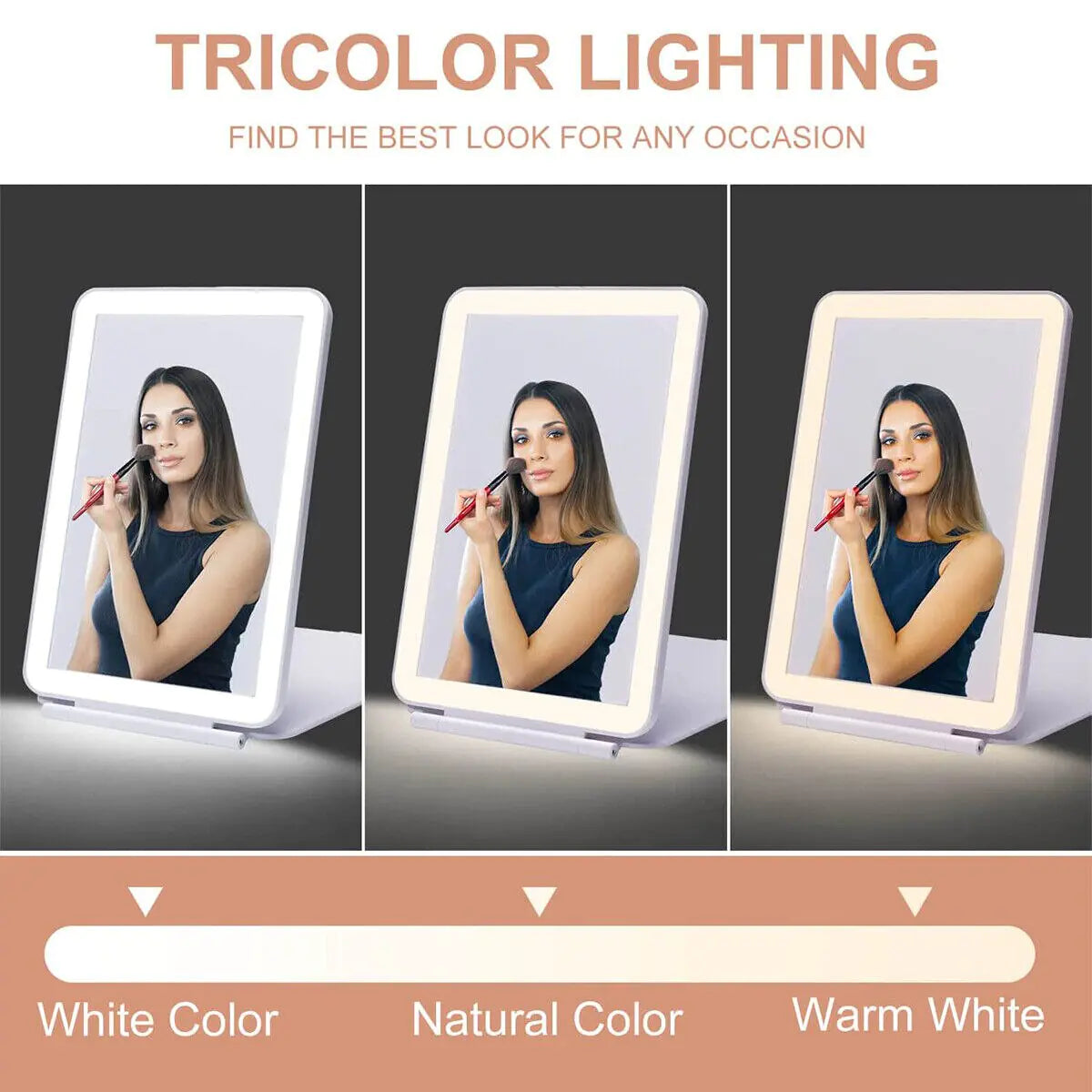 Foldable Makeup Mirror Touch Screen Makeup Mirror