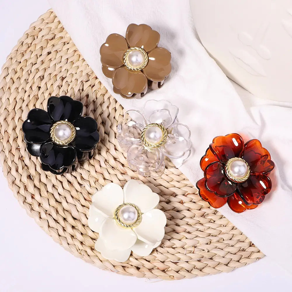 Flower Shape Hair Claw Clip