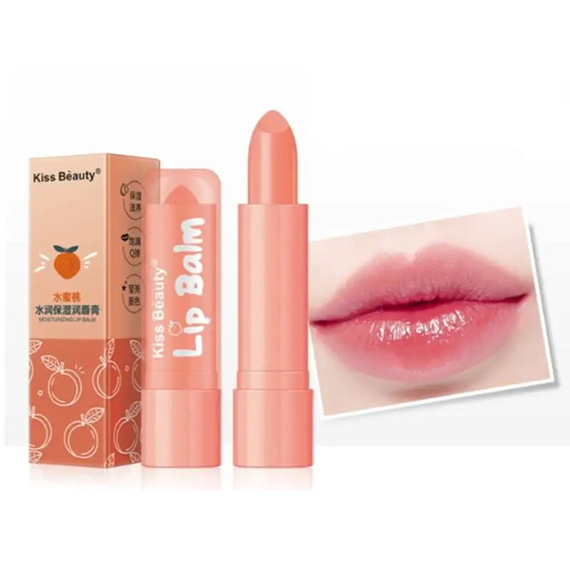 Peach Color Lip Balm Crystal