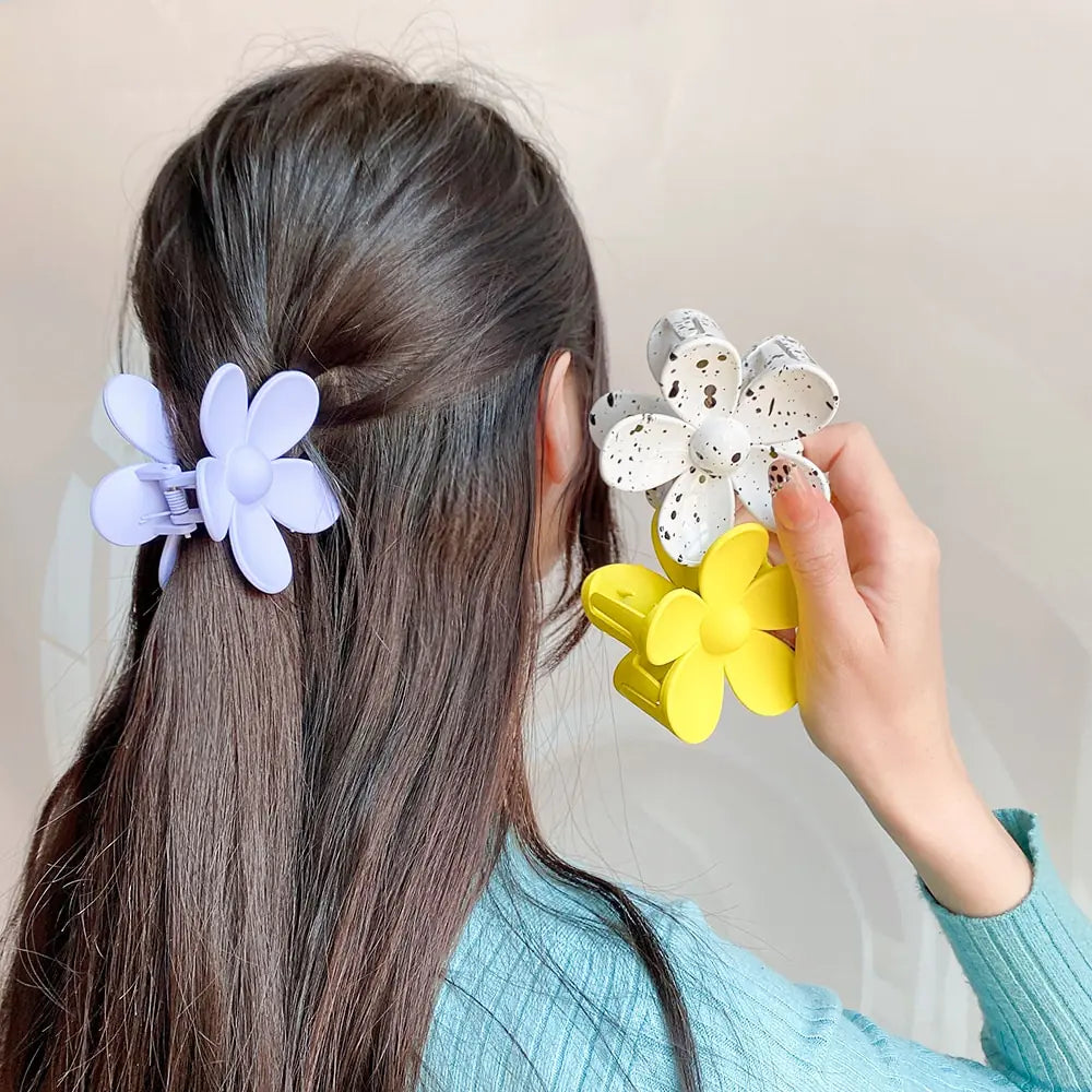 Flower Shape Hair Claw Clip