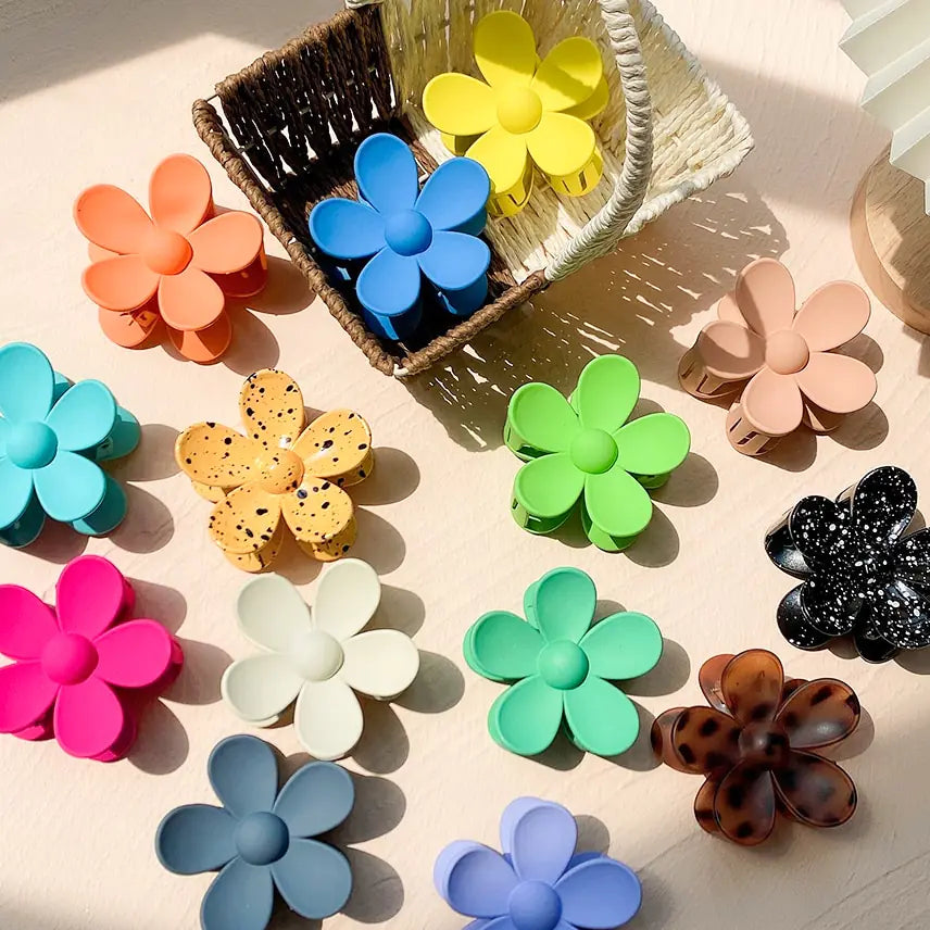 Flower Shape Hair Claw Clip